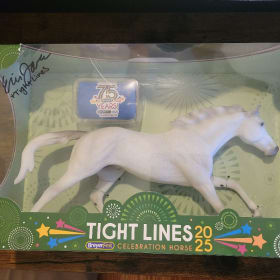 Breyer Horse of "Tight Lines", signed by his rider item