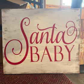 Santa Baby Wooden Sign item