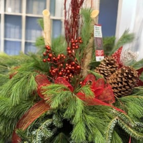 Bradford Green House - Two 13inch Christmas Planter pots item