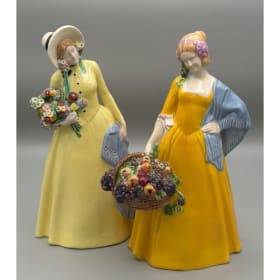 Wiener Kunstkeramische Werkstätte Spring & Autumn Figurines item