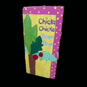 “Chicka Chicka Boom Boom” Hand-Painted Brick - Limited Qtys. item
