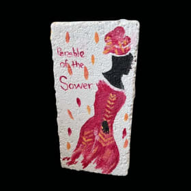 “Parable of the Sower” Hand-Painted Brick Art - Limited Qtys item