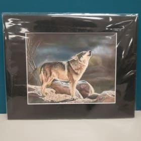 Portrait loup (pastel sec) item