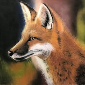 Portrait renard (pastel sec) item
