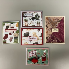 Lots de cinq cartes de Noël (lot 1) item