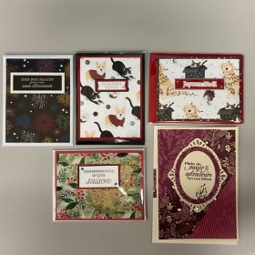 Lots de cinq cartes de Noël (lot 2) item