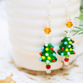 Christmas Tree Earrings item