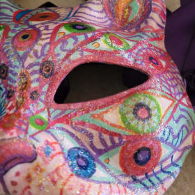 Painted Cat Mask item