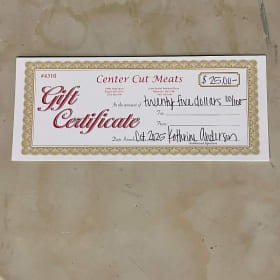 Center Cut Meats Gift Card item