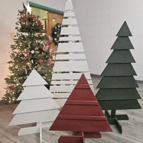 Kawartha Shed Co- Homemade Wooden Porch Christmas Trees item