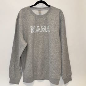 Grey MAMA Crew Neck Sweater - size L item