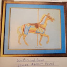 Pastel of Carousel Horse (22x25) item