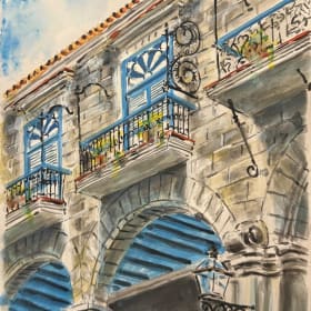Balcony Watercolor item