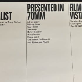 THE BRUTALIST MINI POSTER 16x24 INCHES 70MM VISTA THEATRE item