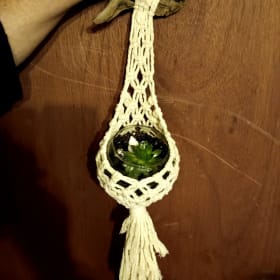 Macrame Hanger with Succulent Plant item