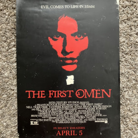 THE FIRST OMEN MINI POSTER 13x19 INCHES DAMAGED item