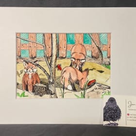 Painted Fox Family item