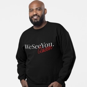 We See You. Black Unisex Crewneck Sweatshirt item