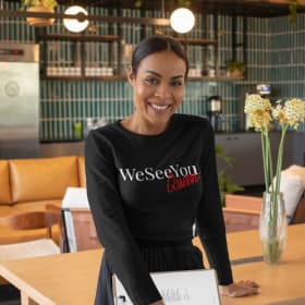 We See You. Ladies' Black Jersey Long-Sleeve T-Shirt item