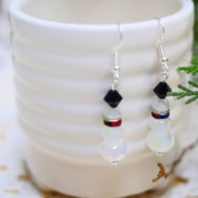 Chic Crystal and Silver Drop Earrings item