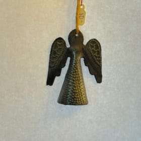 2" Angel Tin Art Christmas Tree Ornament item