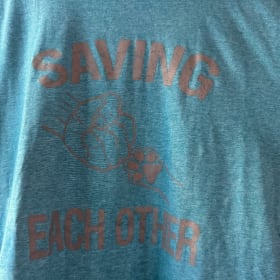 Heather Teal Saving Each Other Teal item