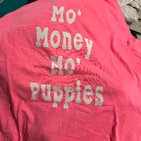 Pink Mo Money Mo Puppies Tee item