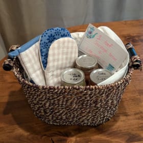 Bountiful Harvest Gift Basket (blue) item