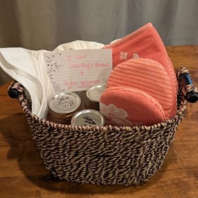 Bountiful Harvest Gift Basket (pink) item
