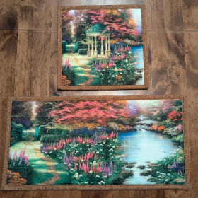 Handmade Thomas Kinkade Trivet Set item