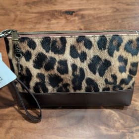 Handmade Wristlet - Cheetah & Chocolate item