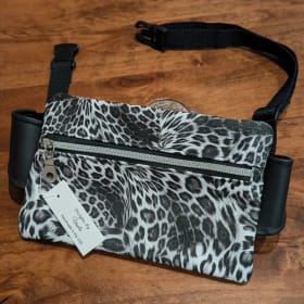 Handmade Crossbody/Belt Bag - Snow Leopard item
