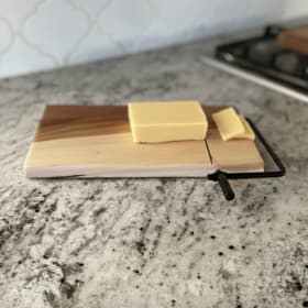 Handcrafted Hardwood Cheese Slicer Board item