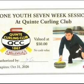 Seven weeks Youth curling Membership (value: $50) item