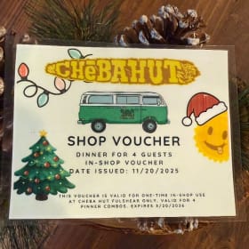 Cheba Hut Dinner for 4 item