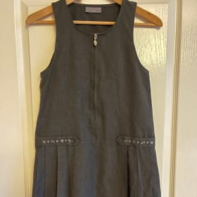 Grey zip front school dress s.12 years item