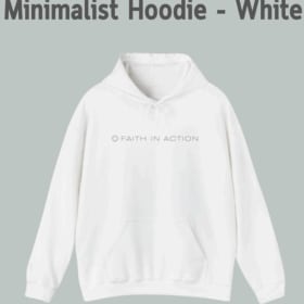 S, M, L, XL-Minimalist Hoodie - White item