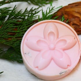 Handmade Goat Milk Bar Soap ( Cherry Blossom Pink) item