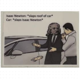 Isaac Newton Sticker item