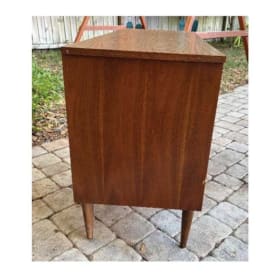 Mid-Century Modern 4 Drawer Writing Desk With Chair item