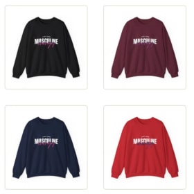 Masculine Energy (Pink) Sweatshirt item