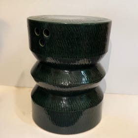 Tucker Robbins Porcelain Zigzag Side Table item