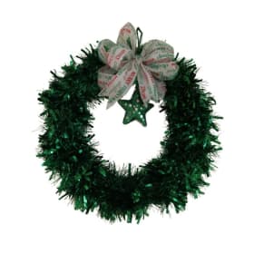 Glistening Green Tinsel Wreath item