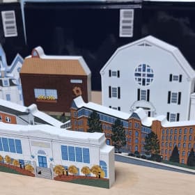 Collectibles of wooden historic buildings item
