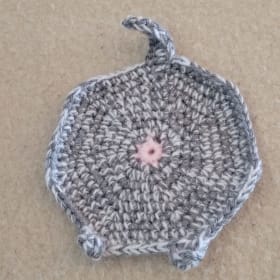 Grey Crochet Cat Butt Coasters item
