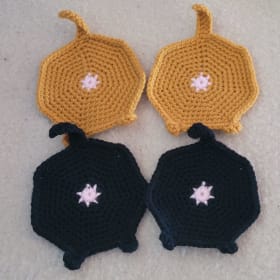 Crochet Cat Butt Coasters item