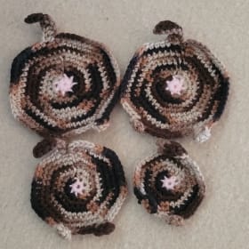 Crochet Cat Butt Coasters item