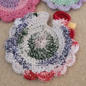 Crochet Chicken Coasters item