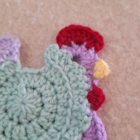 Crochet Chicken Coasters item