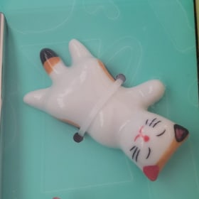 Cat Chop stick holders and chopsticks item